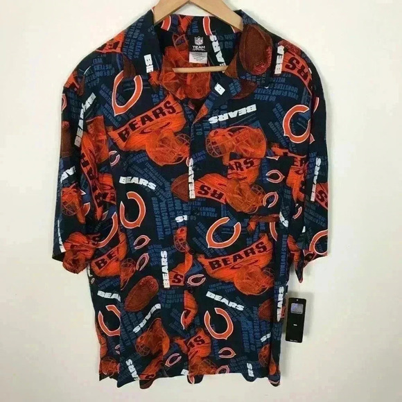 NFL CHICAGO BEARS Men Button Medium Shirts Rare - Picture 2 of 8